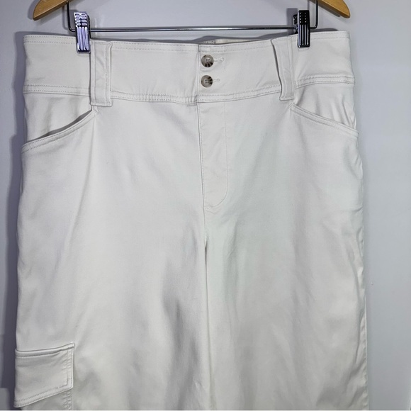 Spanx Stretch Twill Cropped Cargo Trouser Size 1x - Picture 6 of 14